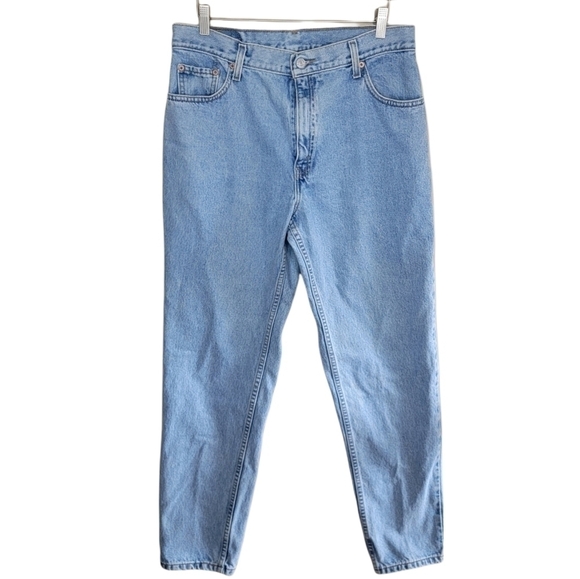 Levi's Denim - 90s Vintage Levi's | 550 Relaxed Fit Tapered Leg Long Length Mom Jeans Size 15